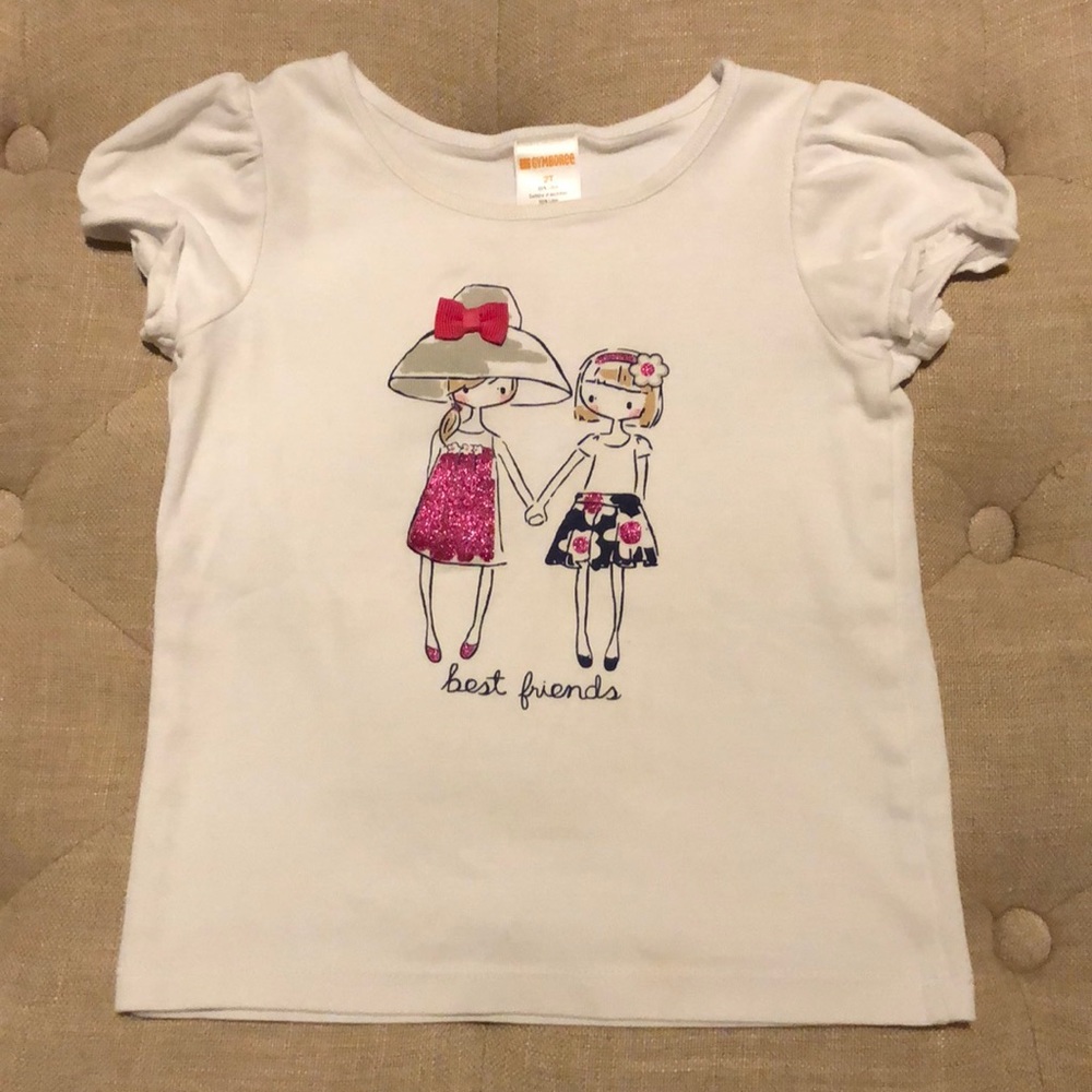 Gymboree short sleeve Best friends shirt
